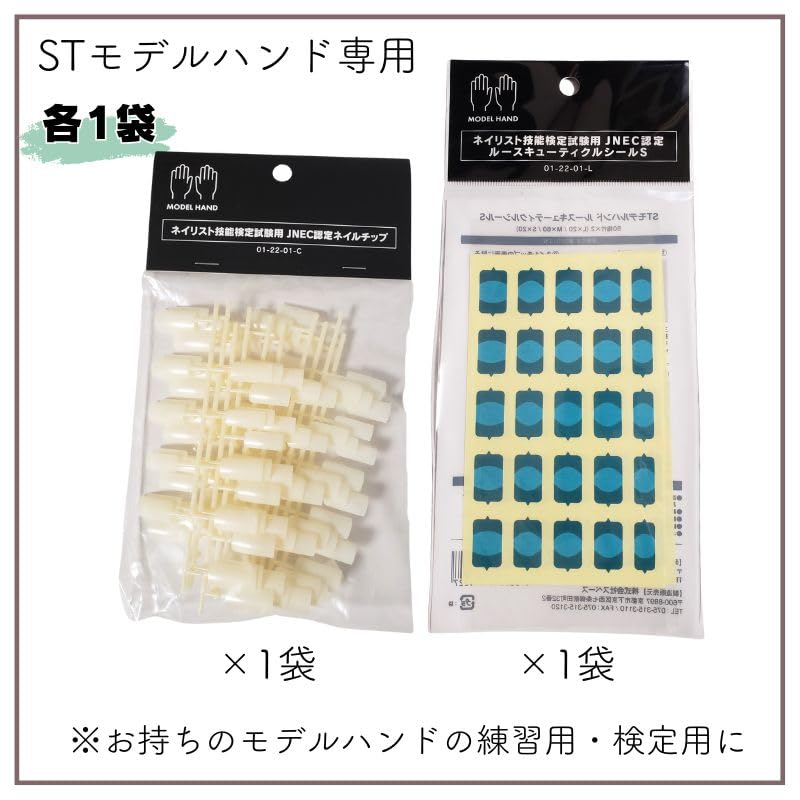 Amazon.co.jp: 【2種セット】 滝川 STモデルハンド用 JNEC認定 ネイル