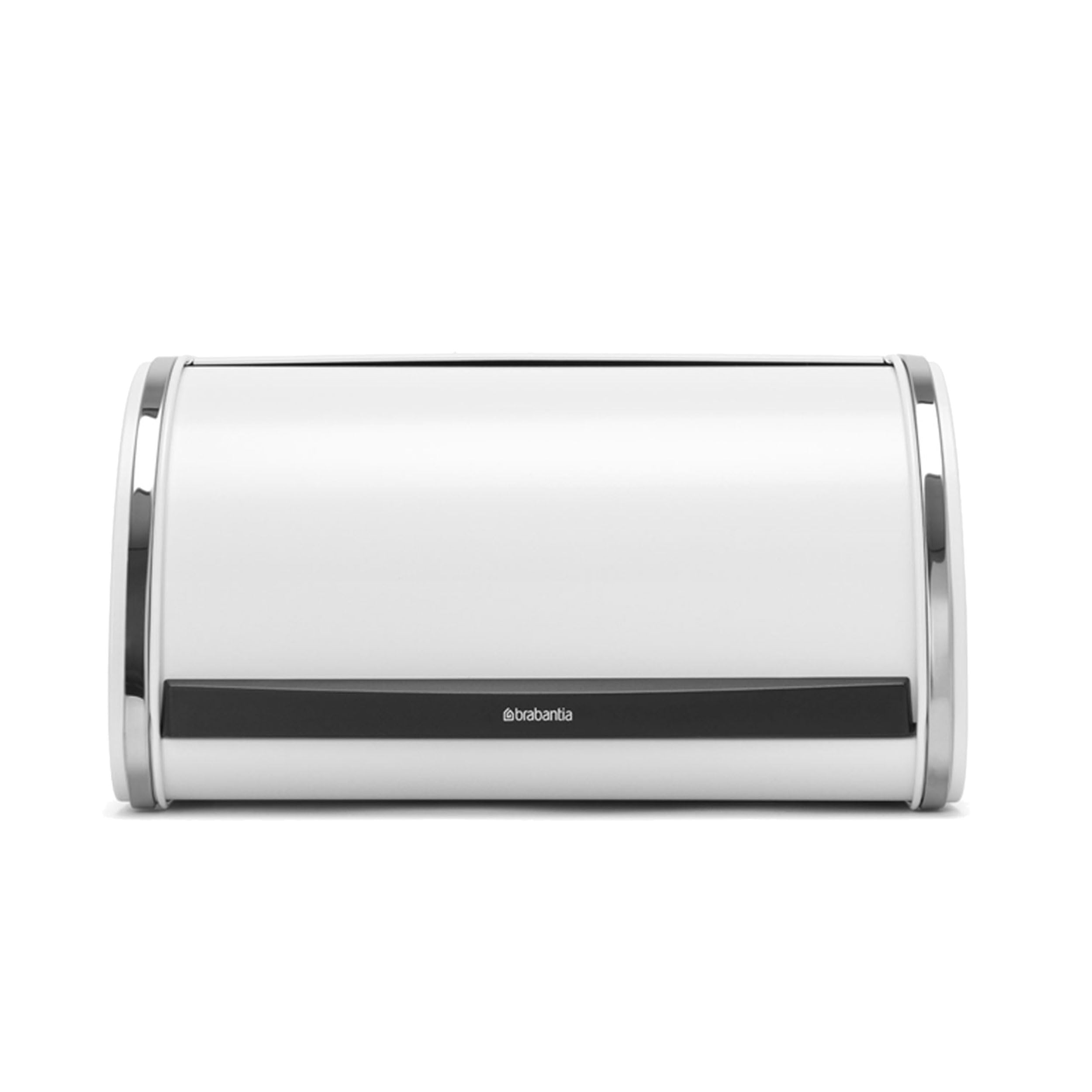 Brabantia Panera con tapa deslizante, color blanco, tamaño mediano