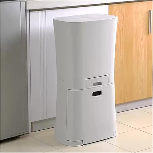 WPYYI - Papelera para cocina, clasificar la sala de estar, separación seca y húmeda, cubo de basura grande