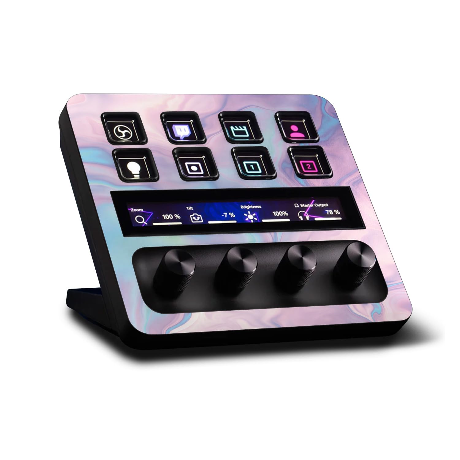 MightySkins Skin Compatible with Elgato Stream Deck + Pastel Wave | Protective, Durable, and Unique Vinyl Decal wrap cover | Easy to Apply | Made in The USA
