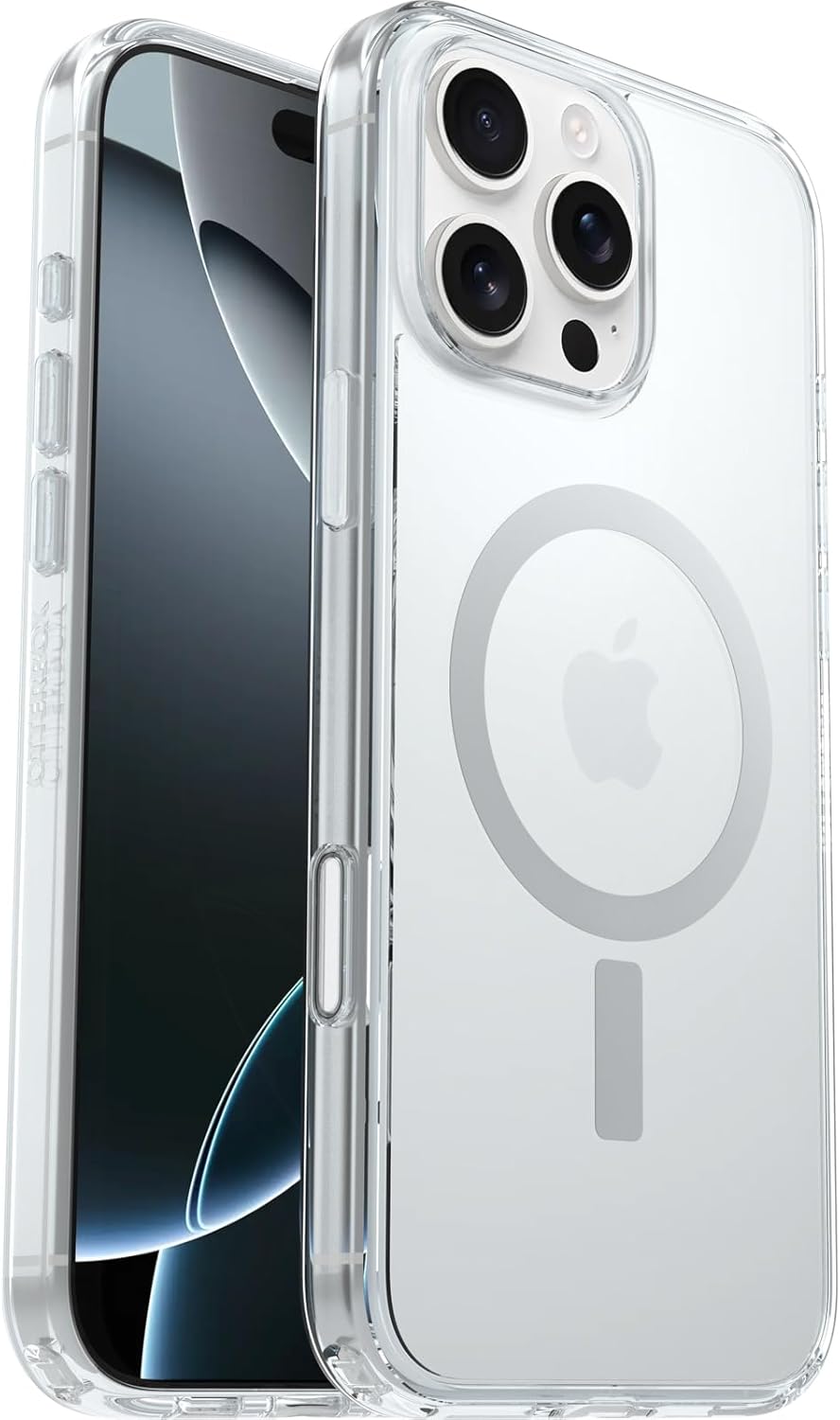 OtterBox Symmetry Clear Camera Control Premium iPhone 16 Pro Case, US Military MIL Standard