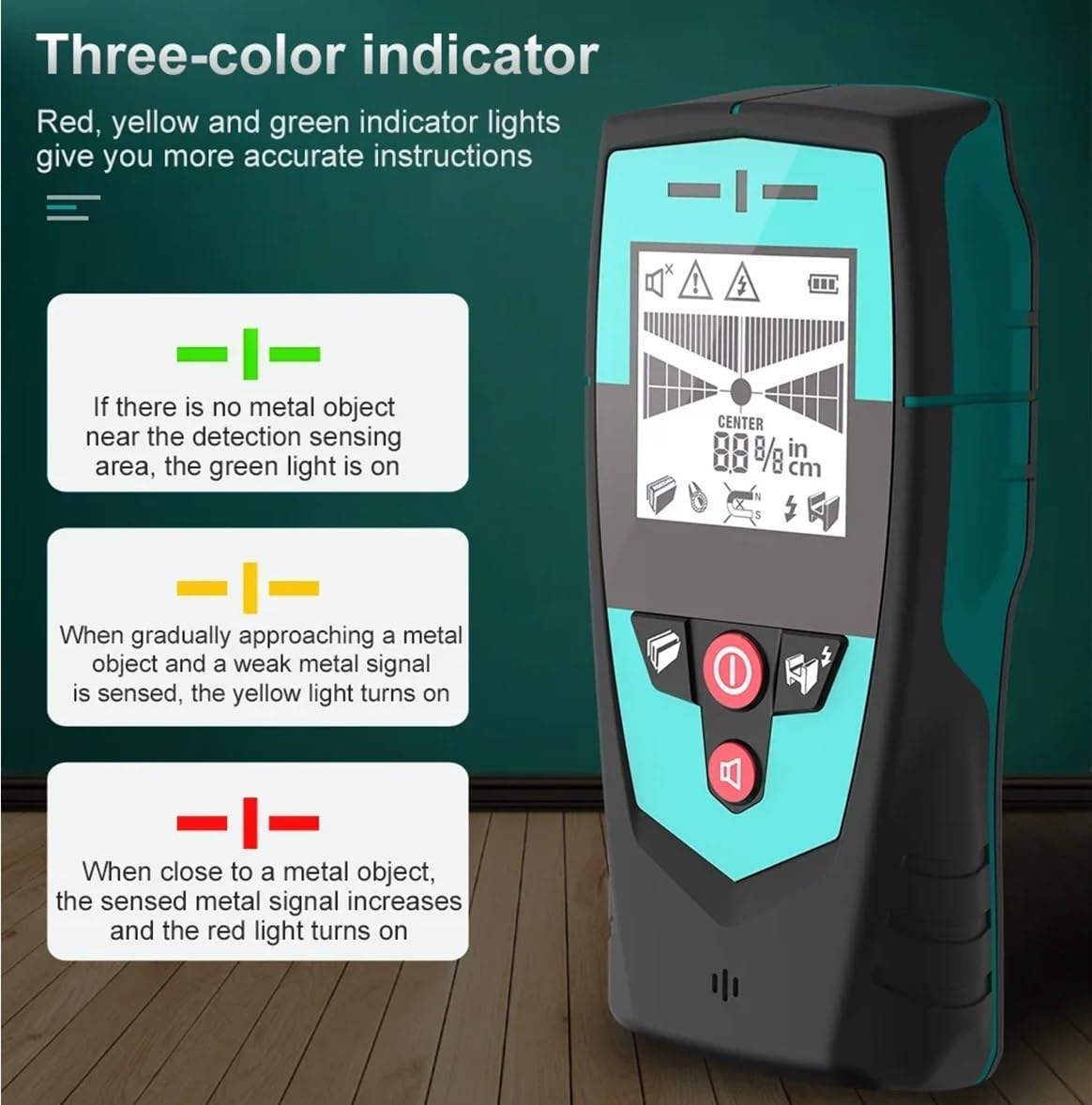 Escáner de Pared, Detector de pared multifunción, sensor de área, detector de metales, detector de vigas portátil, escáner de pared, detector de cables