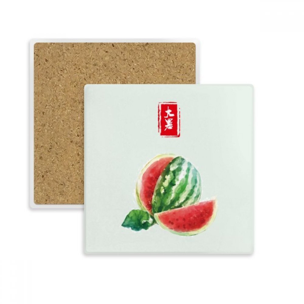 Cadeau absorbant de boissons original, dessous de verre carré en pierre de style