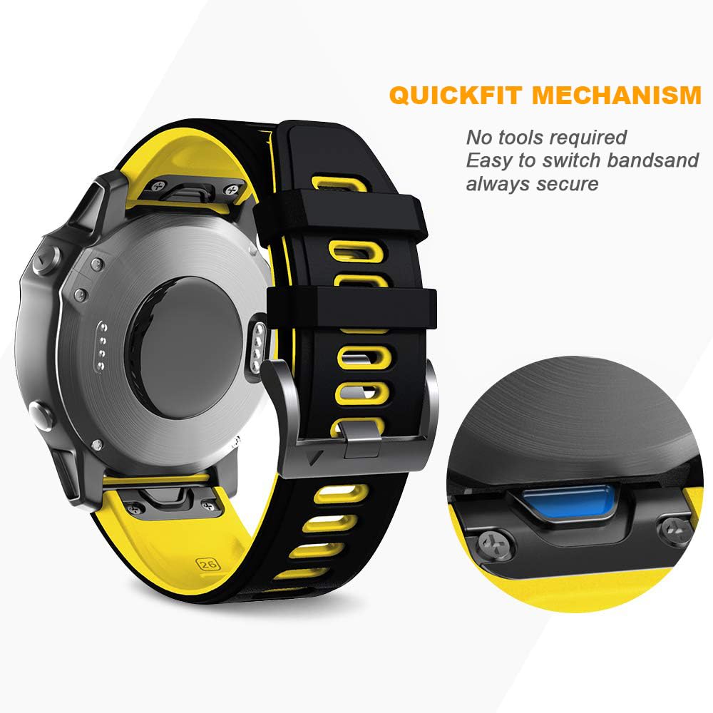NotoCity Pasek do Garmin Fenix 6x Pro/7x, wymienny pasek 26 mm do Garmin Fenix 5x/6x/5x Plus/7x Pro/Fenix 3/HR, Descent MK1, Quatix 7X, Enduro/2, Epix Pro 51mm