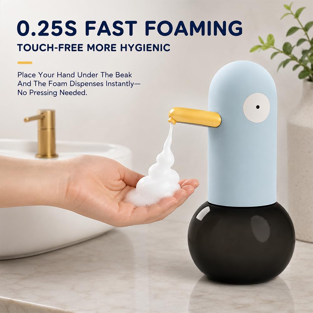 400ml Dispenser Sapone Automatico con Sensore a infrarossi, Blu