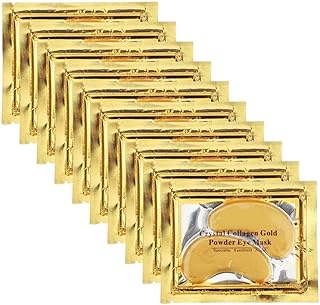 Permotary 30 Pairs 24K Gold Gel Collagen Eye Pads,Crystal Collagen Under Eye Mask for Moisturizing,Smoothing Fine Lines,Reducing Dark Circles Under Eye Patch for Women Men, Gold