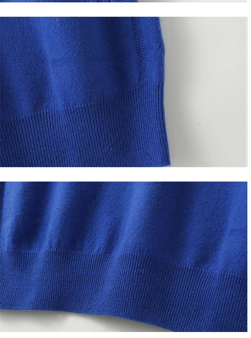 Chaleco de punto de cachemira para hombre, suelto, sin mangas, chaleco de otoño