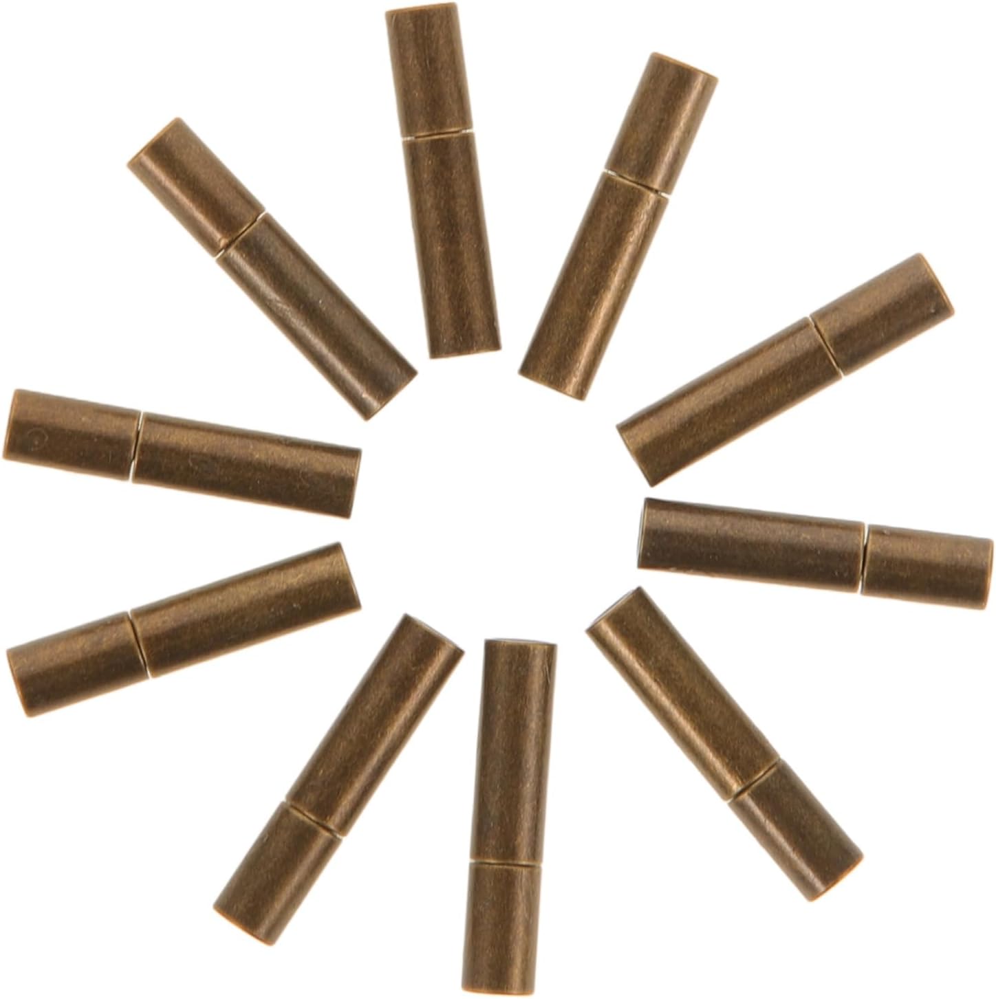 20pcs Bracelet Rope End Caps for Jewelry Making Metal Cord End Stoppers for DIY Bracelets Locking Copper Caps Glue-in Design Suitable for Craft Enthusiasts
