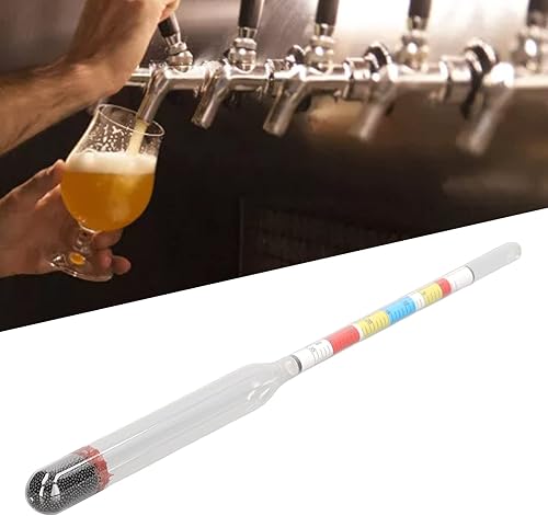 Miniatura 4 de Garosa Hidrómetro de triple escala Medidor de elaboración casera Hidrómetro Alcohol Cerveza Inicio Hidrómetro de Prueba de Hidrómetro Líquido