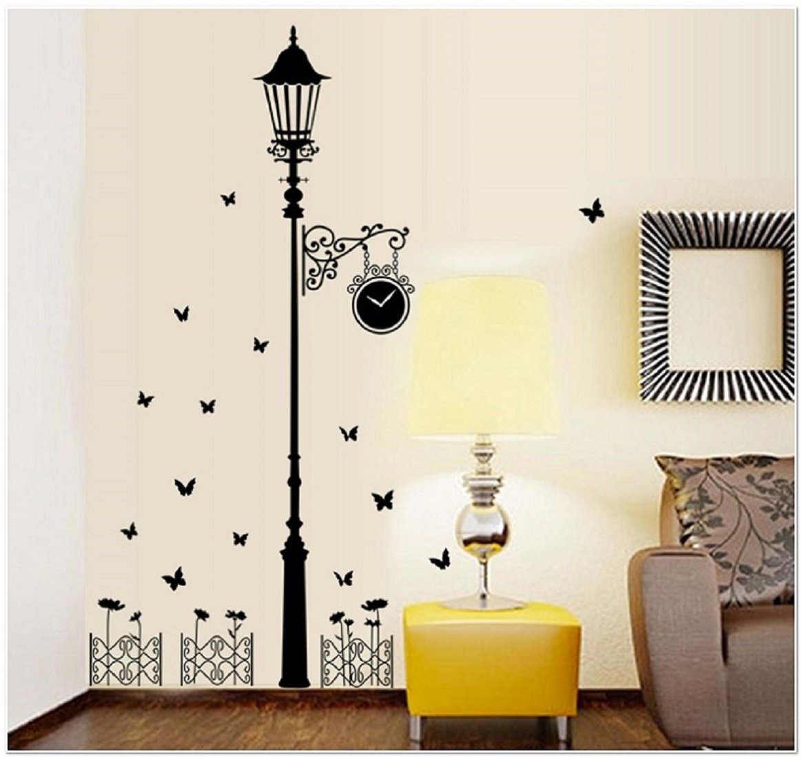 JAAMSO ROYALS Black Street Stickers for Walls of Home, Wall Sticker for Living Room, Wall Stickers for Home, Wall Painting Stickers, Living Room Wall Stickers, Wall Stickers for Bedroom Big Size (B083WLYFKW) Amazon Price History, Amazon Price Tracker