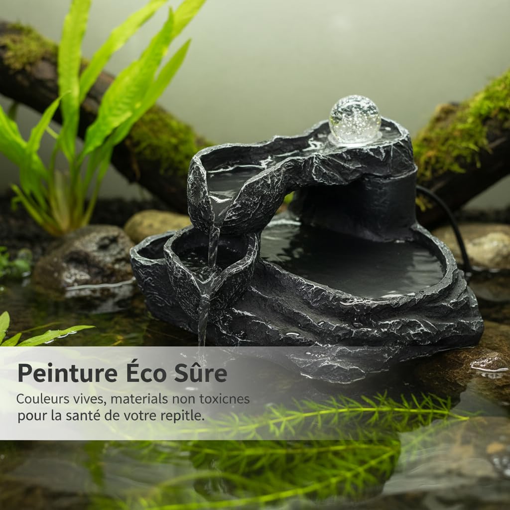 Plateforme Repos Pierre Aquatique, Style to 1 | Composite - verre - plastique - caoutchouc - fibre végétale - pompe à eau - feng shui - résine - Habitat - Pour bassin