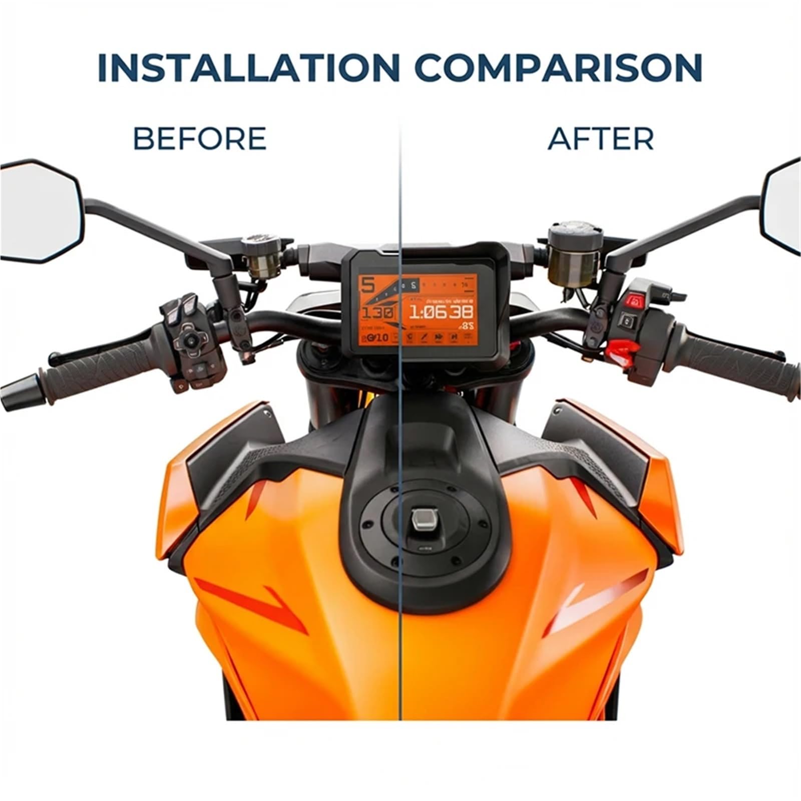 Adatto per 1390 Super Duke R/RR 2024-2026 2025 Anti-Riflesso Cruscotto Scudo Strumento Parasole Copertura protezione forcella