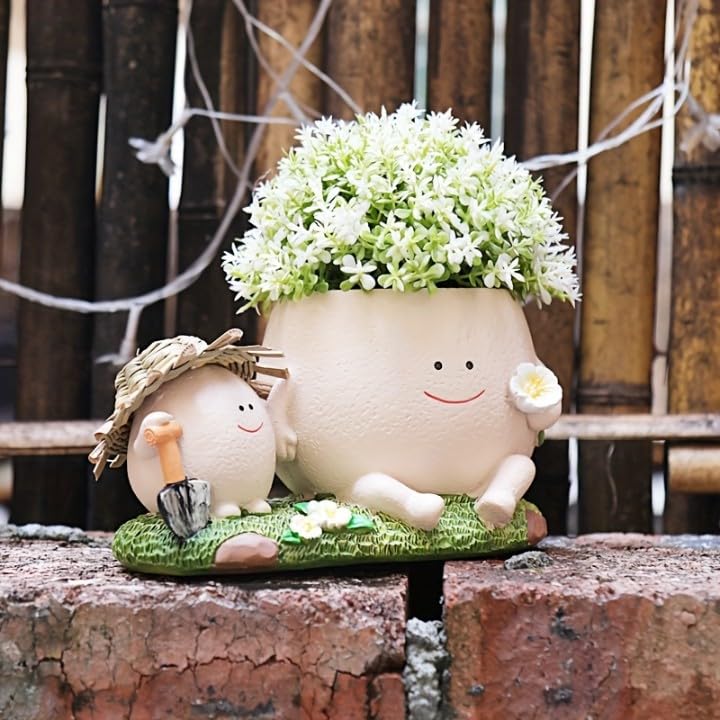 Stylish Plant for Home Decor - Smiling Face Pot Home Garden