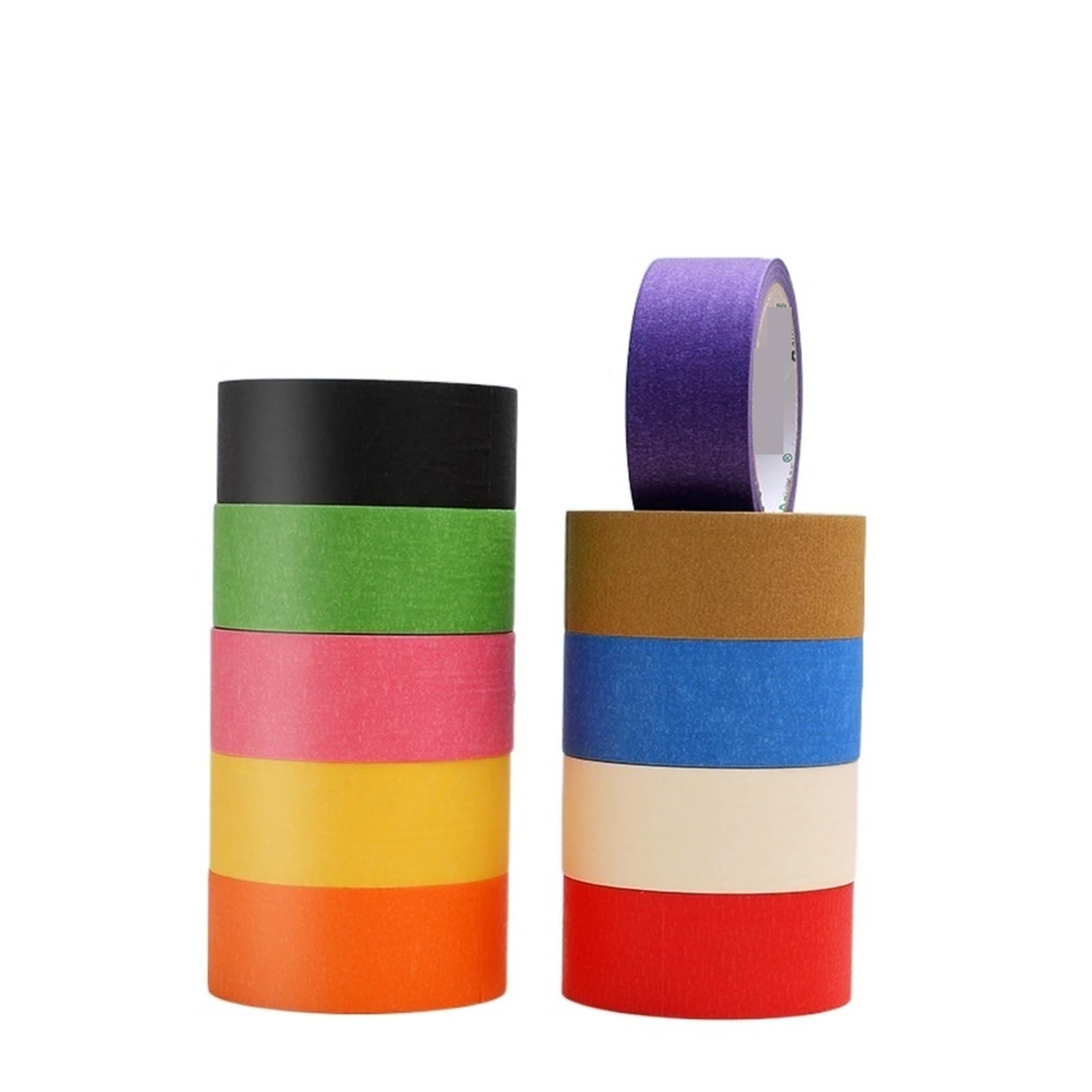 DAVBIR Cinta Adhesiva de Colores, Cinta de Pintores de Colores del Arco Iris for Artes y Manualidades, etiquetado o codificación, Diarios de Balas, Decoraciones de Bricolaje Perfection (Color : 40MM