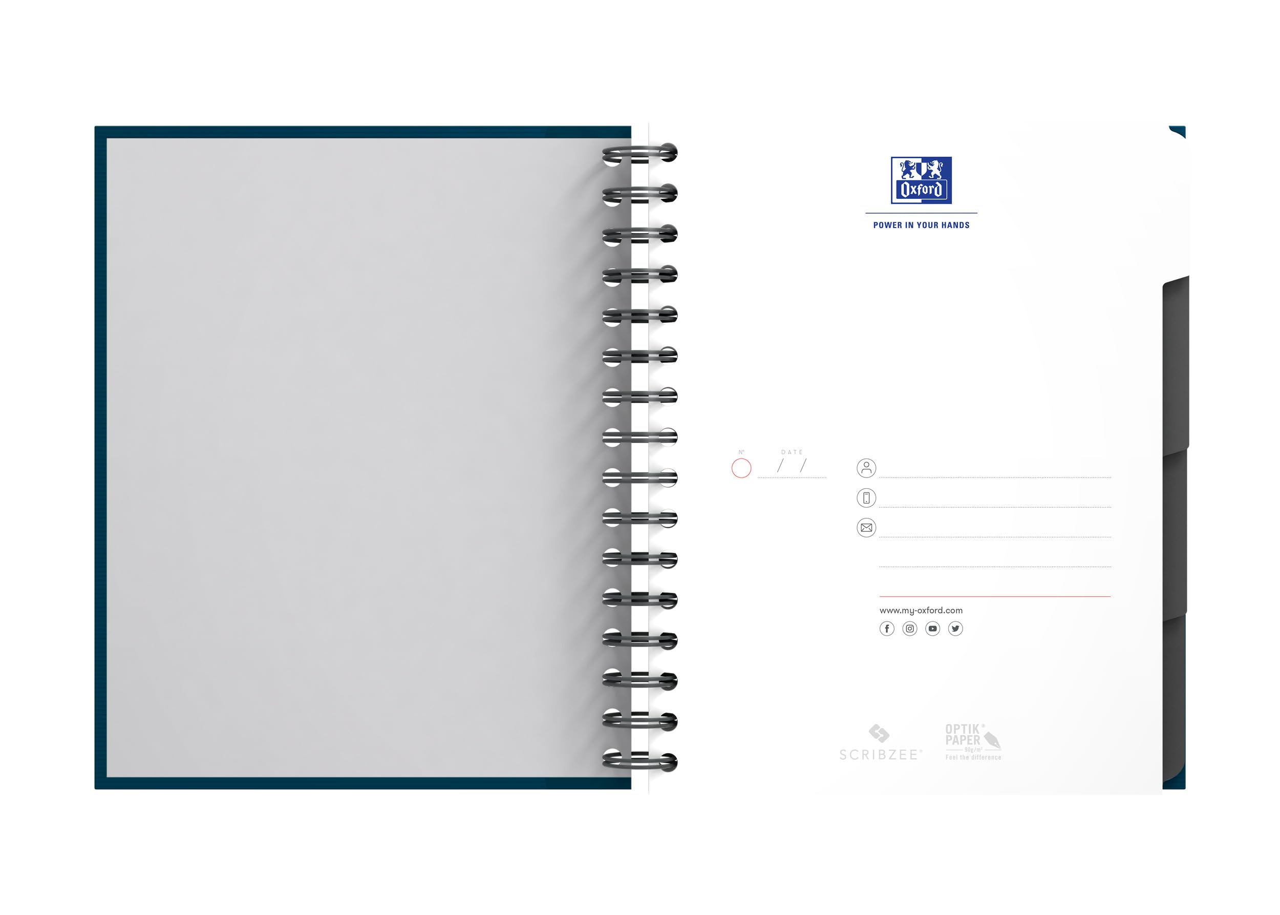 Oxford Essentials - Pack de 5 cuadernos en espiral doble, tapa extradura, A5
