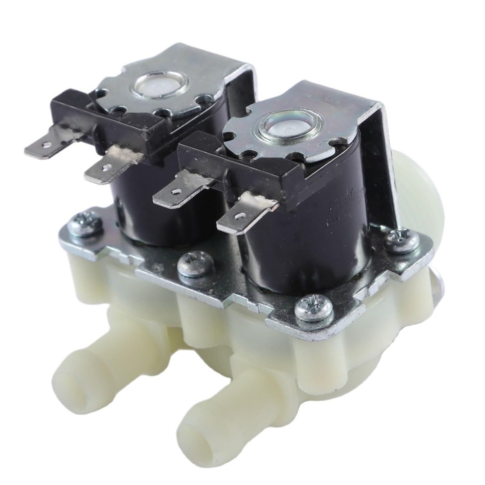 Jpvlcndj Ac240v Dn20 G3/4 1 In 2 12V 24V Ac 220V Pressure Dual Electric Water Inlet Solenoid Valve Normally Close For Washing Machine(Ac240v)
