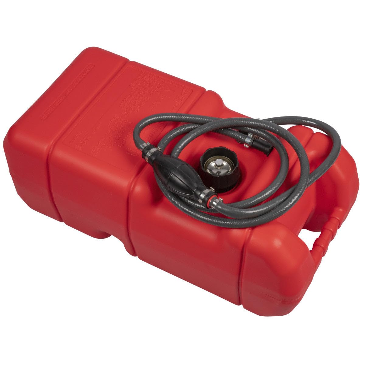 Juego de depósito de combustible Hibo de 22,8 L para motores fueraborda - incluye manguera de combustible reforzada, apto para Suzuki/Johnson/Evinrude