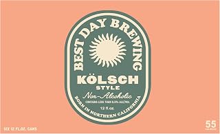 Best Day Brewing Non-Alcoholic Kolsch 6pk Cans, 12 FZ