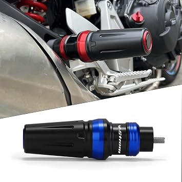 Motorcycle Exhaust Sliders Crash Protector Compatible with S.uzuki Vstrom 800 800DE DL800 DE/Adventure/Touring 2023 2024 2025 | Frame Slider Falling Protection V-Strom 800 Accessories Blue