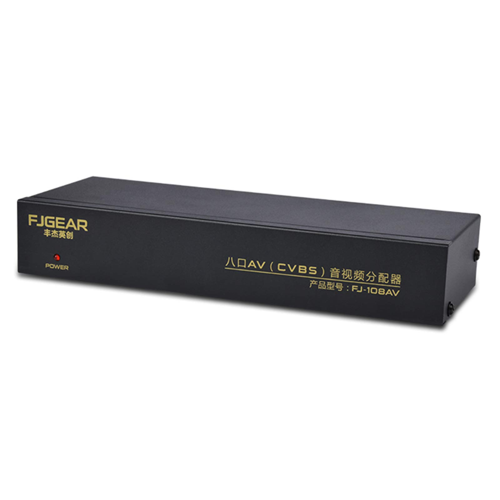 8-fach Composite RCA AV Splitter 1x8 Video 1 in 8 Out Selector Box Splitter Distributor für STB DVD HDTV