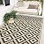 SAND MINE Reversible Mats, Plastic Straw Rug, Modern Area Rug, Large Floor Mat and Rug for Outdoors, RV, Patio, Backyard, Deck, Picnic, Beach, Trailer, Camping, Black & Beige, 5' x 8'