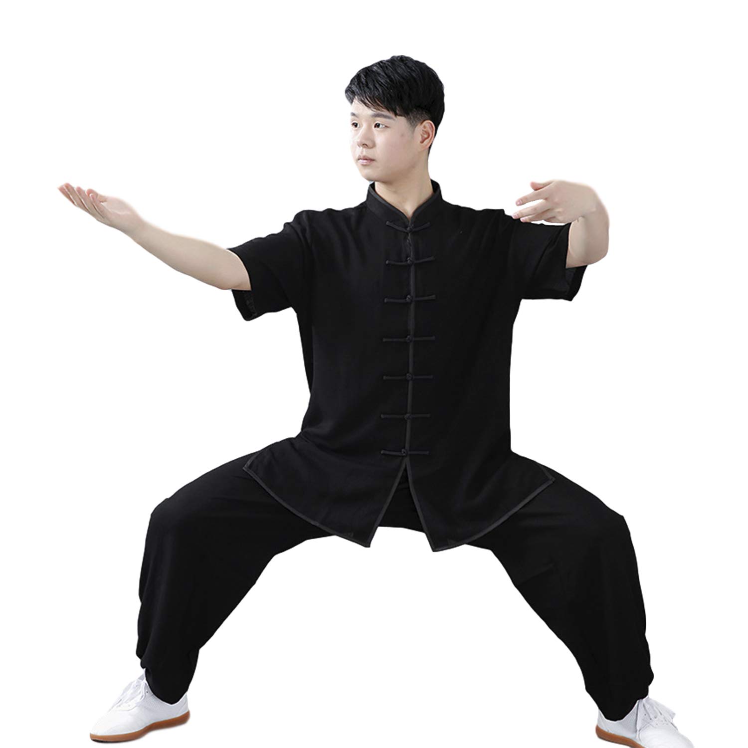 BBLAC 2KEY Artes Marciales Ropa | Unisex Traje para Tai Chi y Meditación | Tradicional Chino Uniforme Está Hecho
