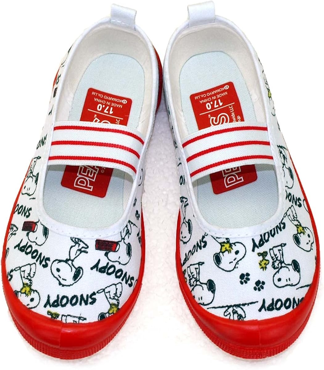 Amazon ピーナッツ Peanuts スヌーピー Snoopy 8102 バレエシューズ 上履き キッズ スクール 上履き