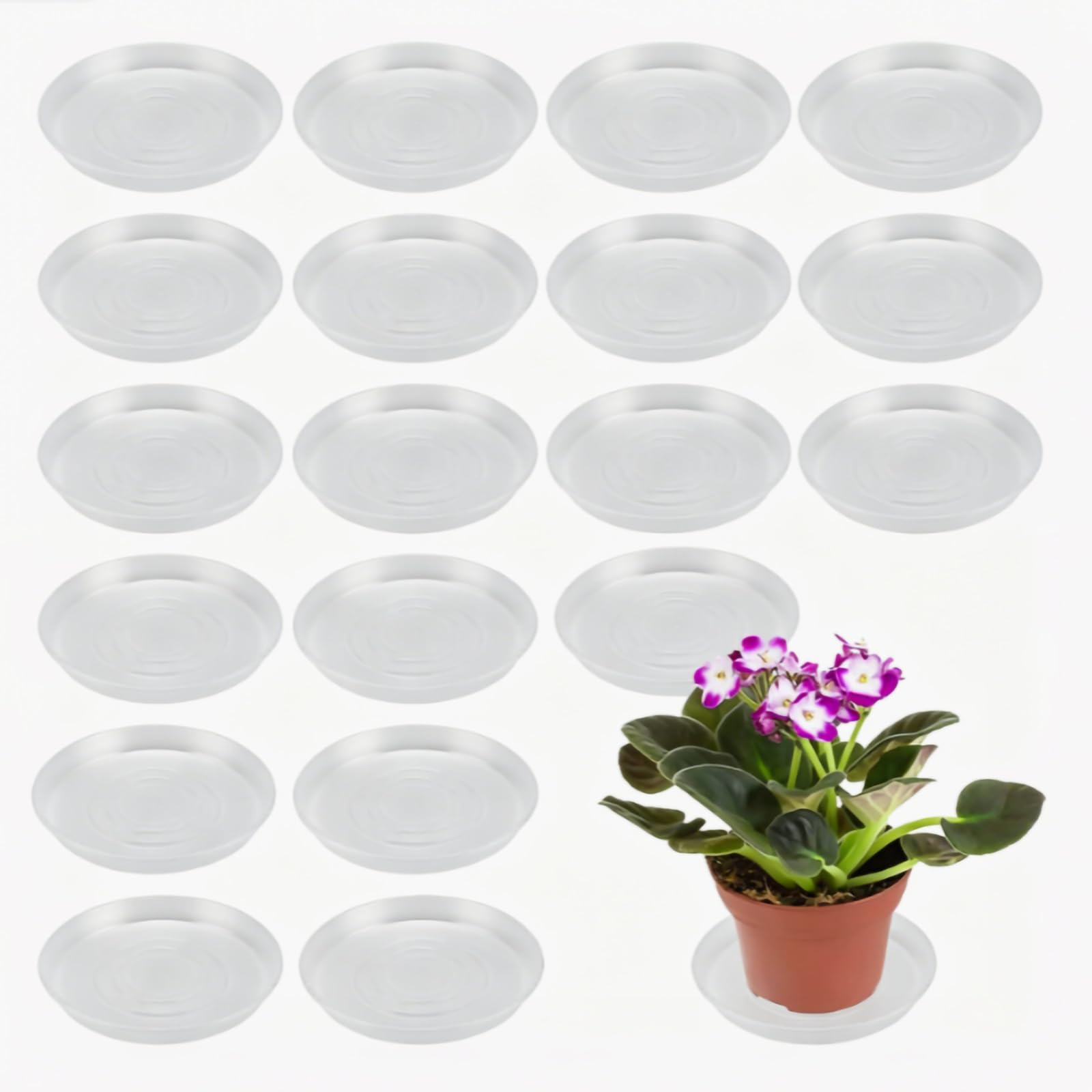 Soucoupe pour pot de fleurs 25 cm : finis les sols abimes et les parquets taches