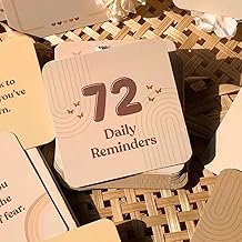 Daily Affirmation Cards | Positive Affirmation Cards Posters | Vision board Supplies (Set of 36) Boho Aesthetic Posters | Daily Reminders Manifestation | Fabric Pouch Included