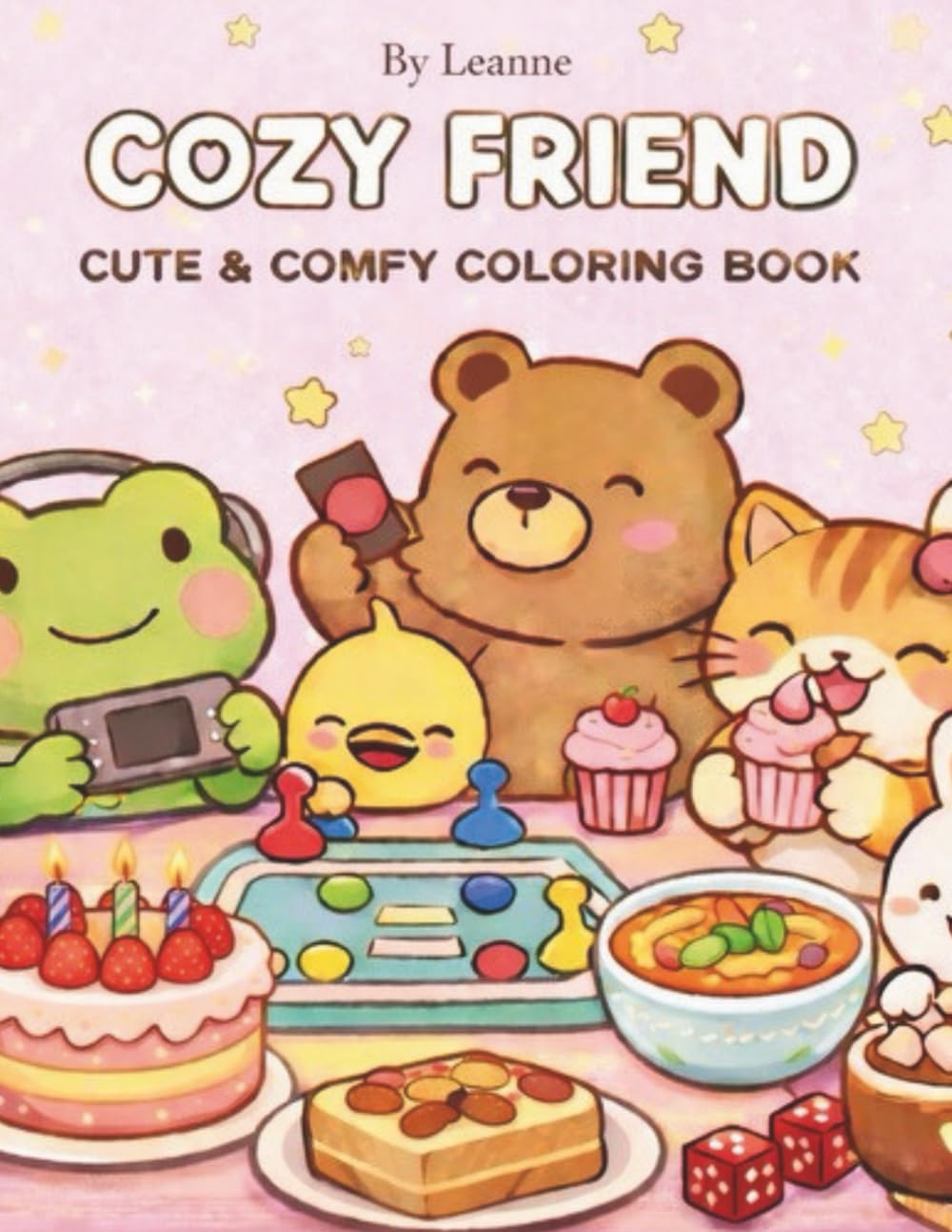 Relax and Color: Cute & Cozy Coloring Book for Adults and Teens: 100 Adorable Animals and Comfy Designs for Stress Relief, Calm, and Fun