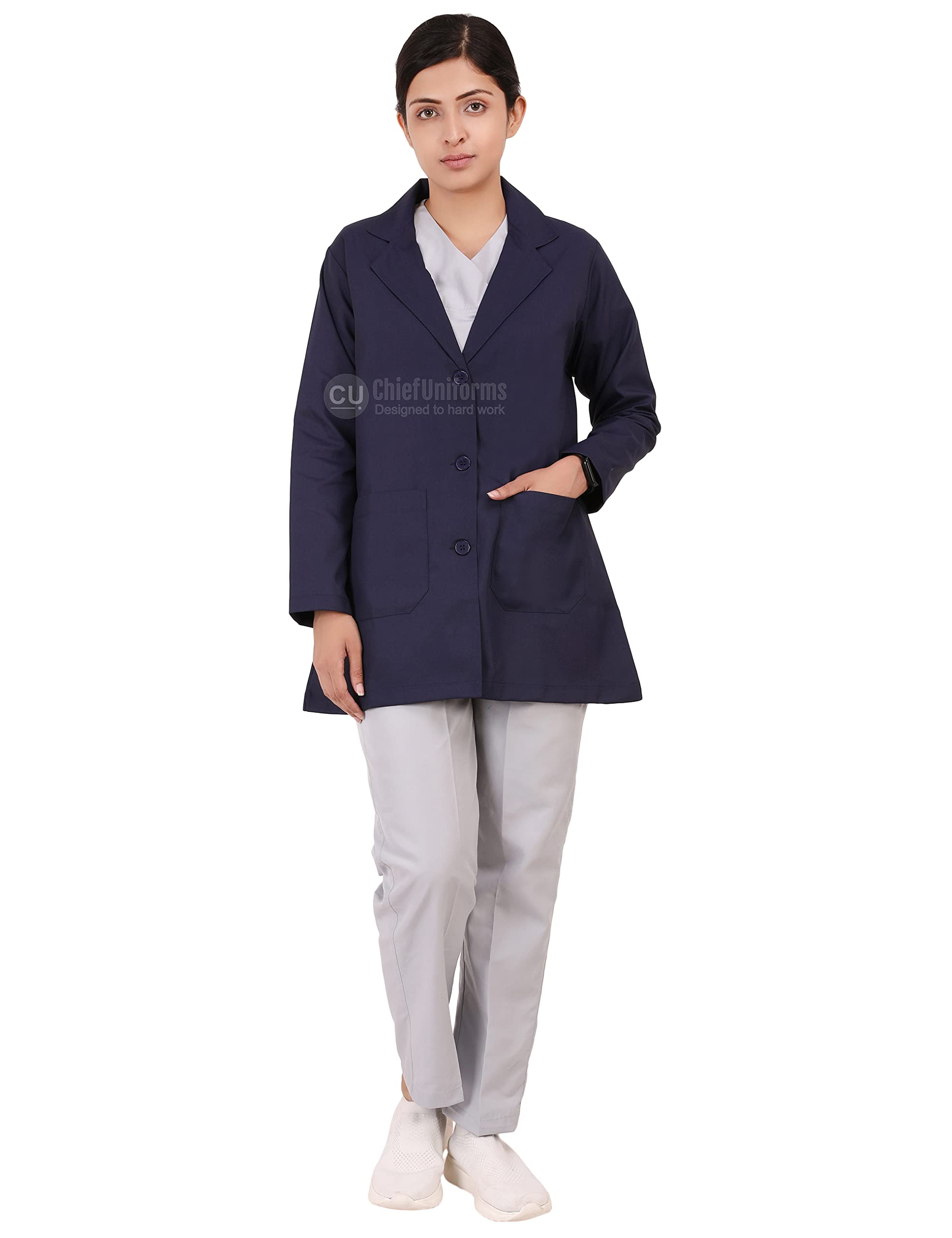 proexamine surgicals Doctor's Apron Lab Coat Full Sleeves for Women/Female-picture-55