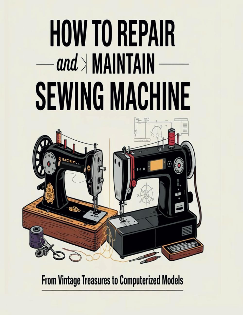 How to Repair and Maintain Any Sewing Machine: From Vintage Treasures to Computerized Models (The Sewing Machine Savior Series)