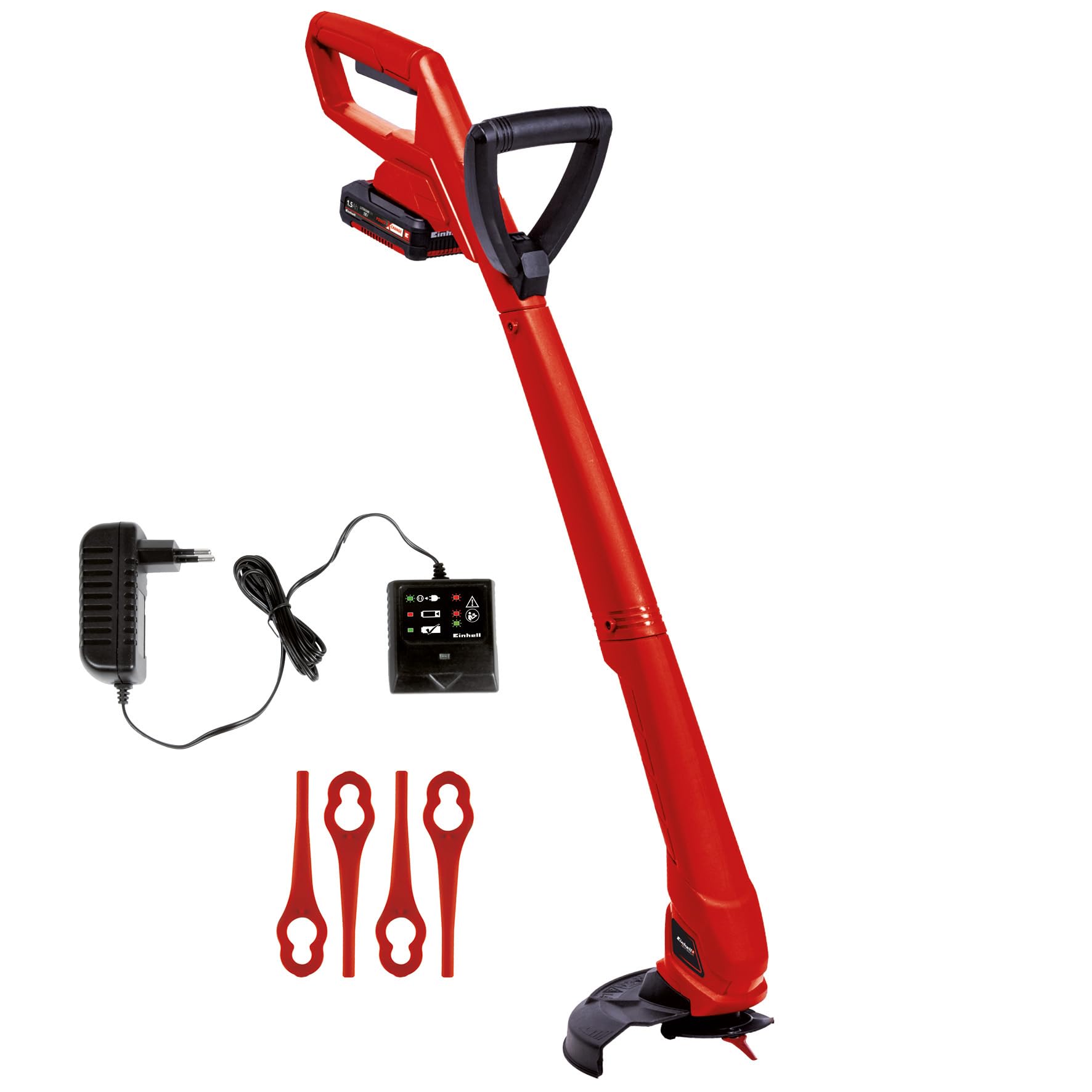 Einhell GC-CT 18/24 Li P Tagliabordi A Batteria Power X-Change, Rosso Nero