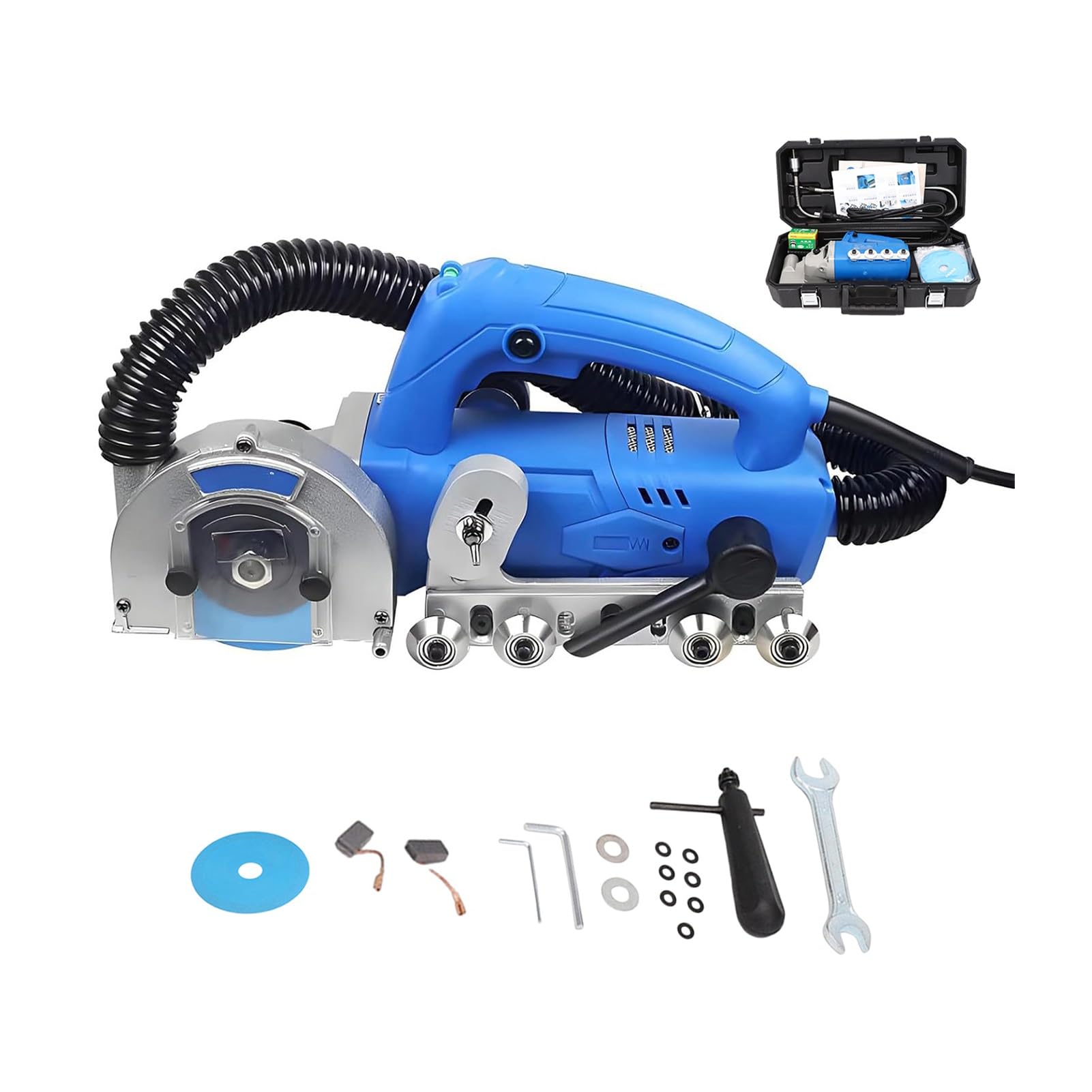 Máquina Limpieza Juntas Azulejos,Removedor Juntas Eléctrico-1200W 9000 RPM,Sistema Aspiración,Corte Estable para Cocina Baño Suelo Pared Renovación Baldosas