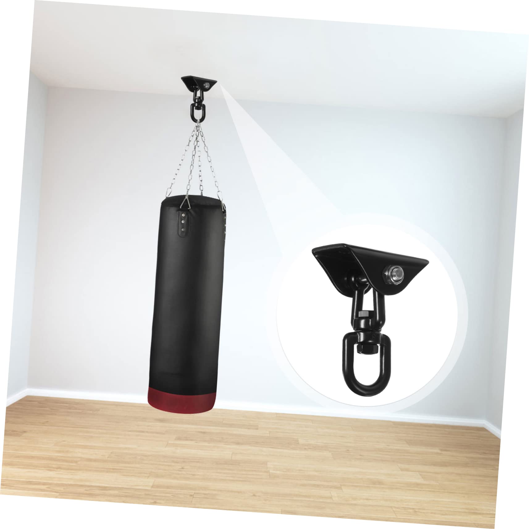 SUPVOX 1set Accessori Per Appendere Amache e Altro Ganci Rotanti Acciaio Inossidabile Moschettoni Resistenti Per Sospensione Facile Di Amache Sedie e Lampade Installazione Rapida e
