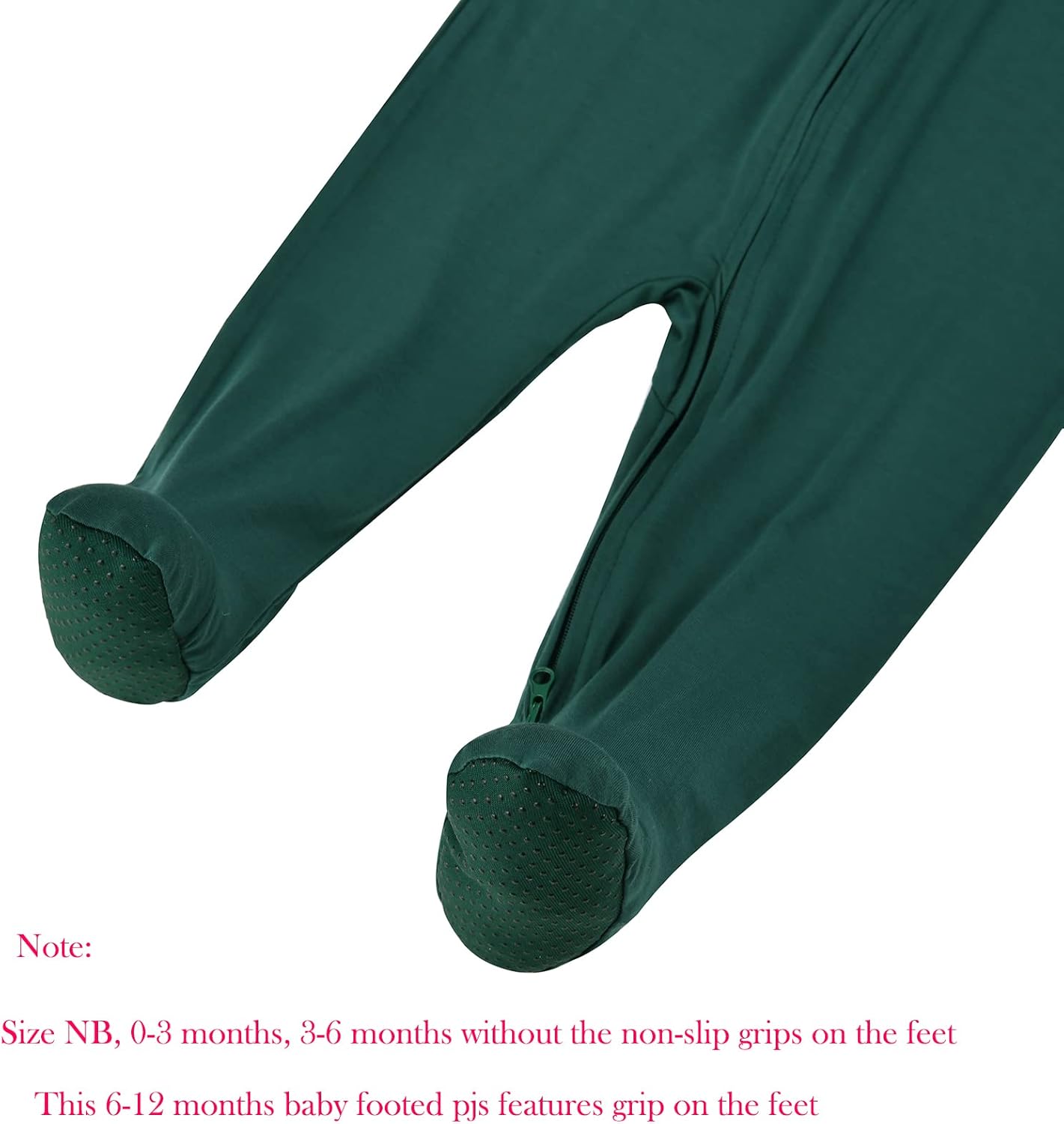 Aablexema Baby Footie Pajamas Zipper - Rayon from Bamboo Infant Footed Pjs with Mittens Sleepwear Jammies - Image 6