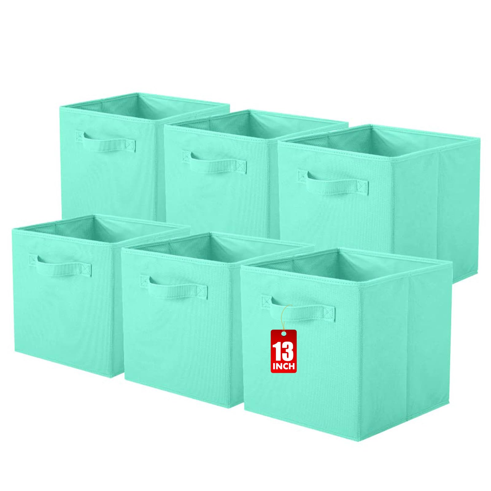 powerking Cube Storage Boxes, Foldable Fabric Storage Bins And Cloth Storage Organizer Drawer For Shelves, Closet And Toys Storage, 33 X 33 X 33 CM