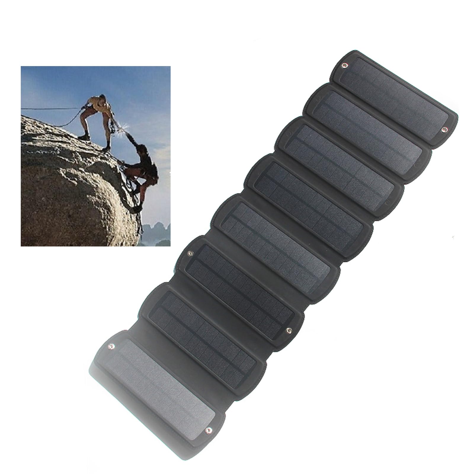 Cargador de panel solar plegable de 16 W y 5 V para herramientas