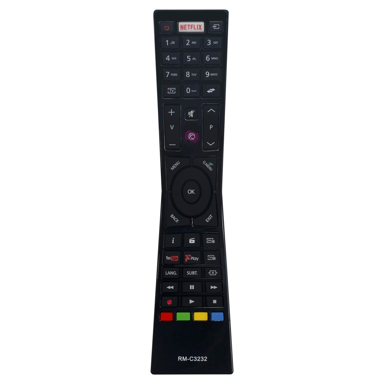 VINABTY RM-C3232 Télécommande De Remplacement Pour JVC TV LT-24C660 LT-24C661 LT-49C770 LT-43C860 LT-32C660 LT-32C660(A) LT-32C670 LT-55C860