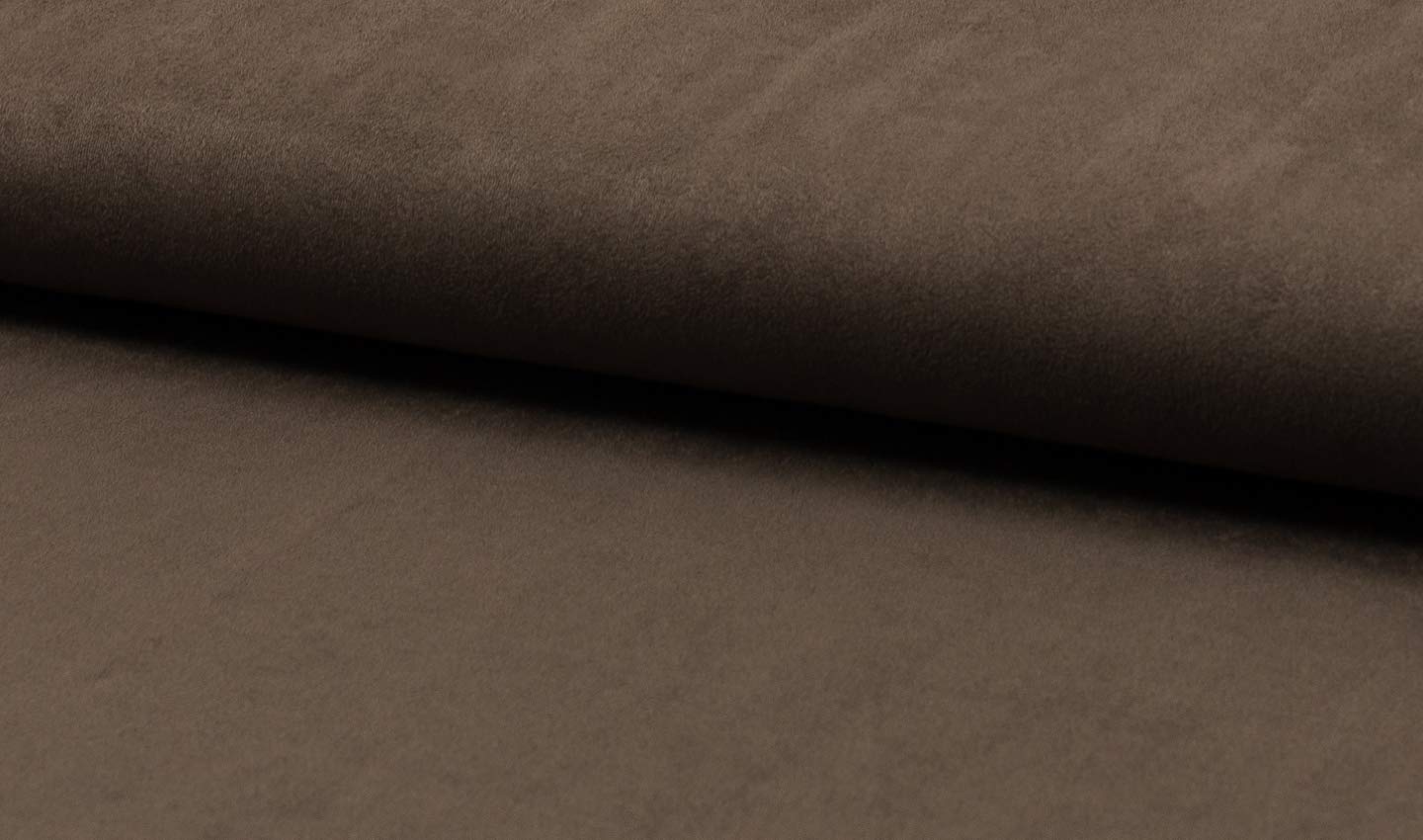 Luxury Stretchy Faux Suede Suedette Fabric Material - Brown, 1MTR 145cmx100cm