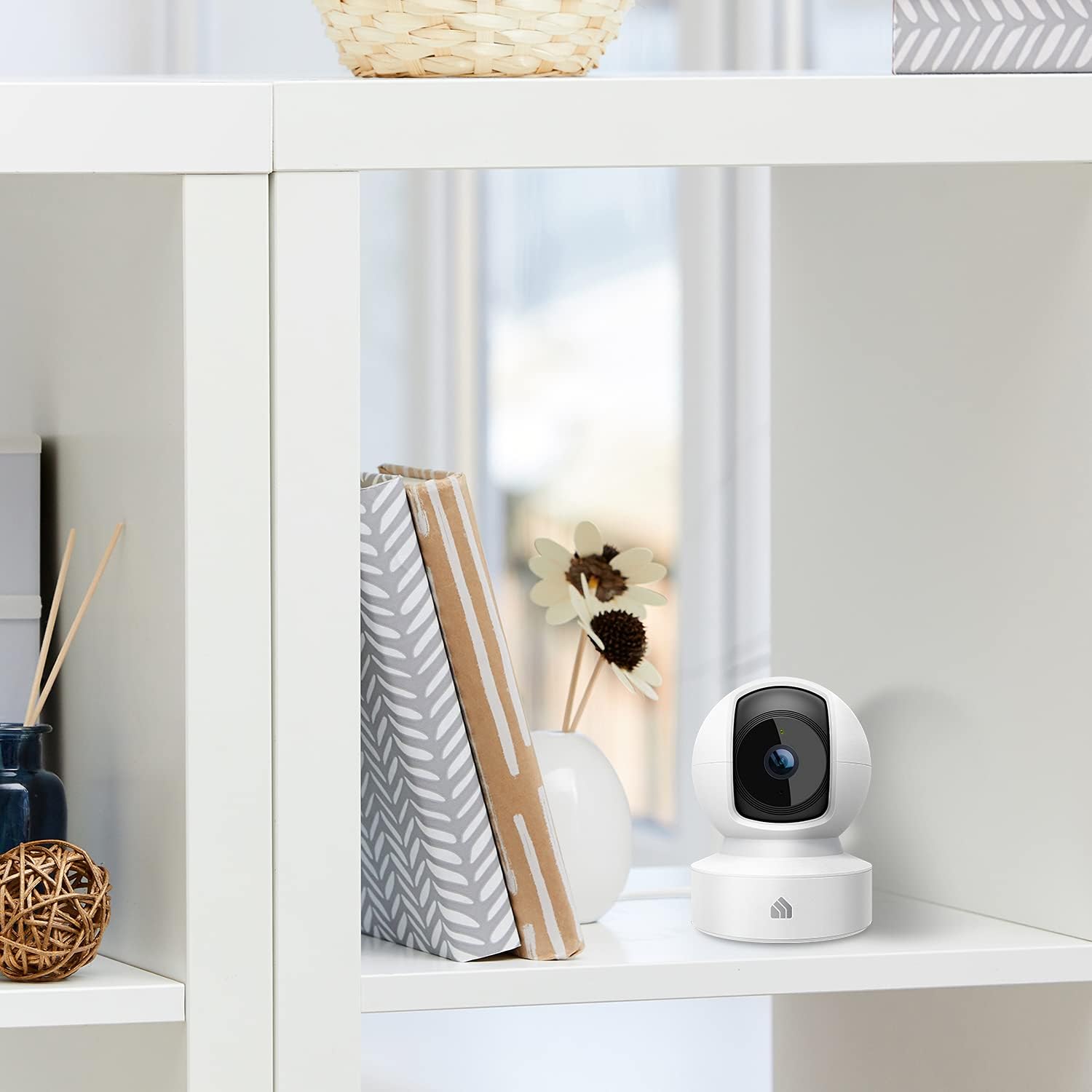 Kasa Smart 2K Security Camera for Baby Monitor Pan Tilt, 4MP HD Indoor Camera with Motion Detection, Two-Way Audio, Night Vision, Cloud & SD Card Storage, Works with Alexa & Google Home (KC410S)