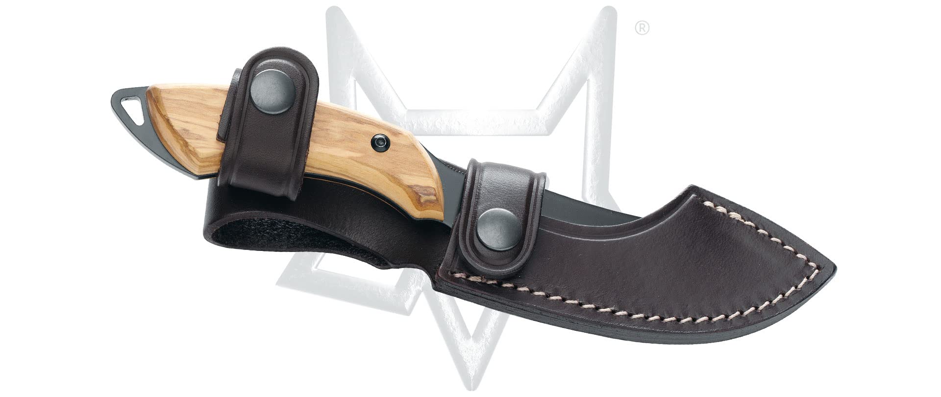 Fox Knives Nóż myśliwski długość 20 cm uchwyt drewno oliwkowe art. 1503 OL