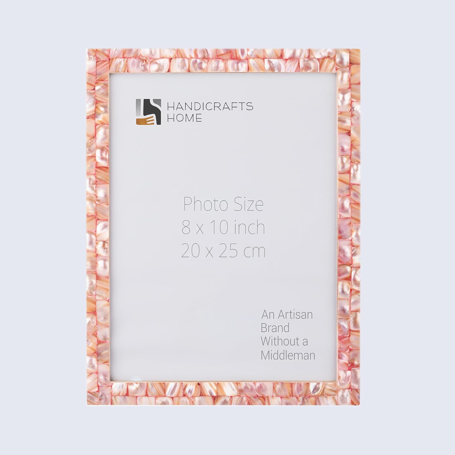 Handicrafts Home 8x10 Picture Frame Mother of Pearl Collection, Handcrafted Photo Frame, Small Picture Frame for Living Room, Wall Decor, Office Desk Decor, Vintage Picture Frames, Gift for her, Thanksgiving gift for friends & Family