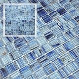 CASAPALACE Glass Mosaic Tiles Backsplash, 12” x 12” Light...
