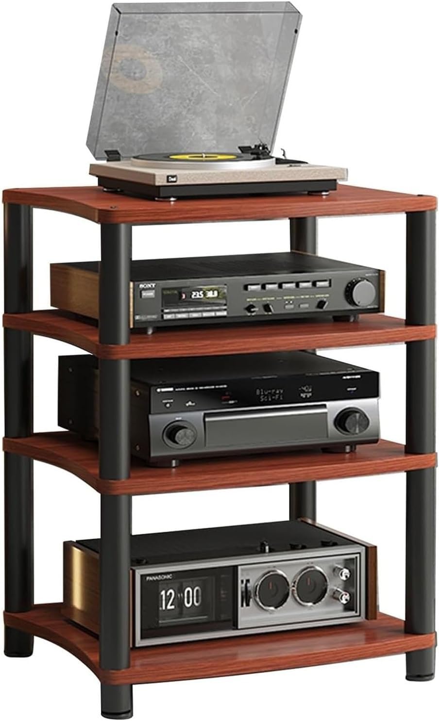 Meuble phono haut de gamme et étagère pour rack HiFi au design épuré style 2