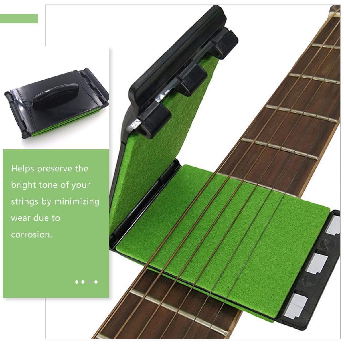 ibasenice 6pezzi Kit Di Pulizia Per Corde Di Chitarra e Basso Strumento Per Manutenzione Di Strumenti Musicali Rimuove e Polvere Accessori Per Chitarra e Ukulele