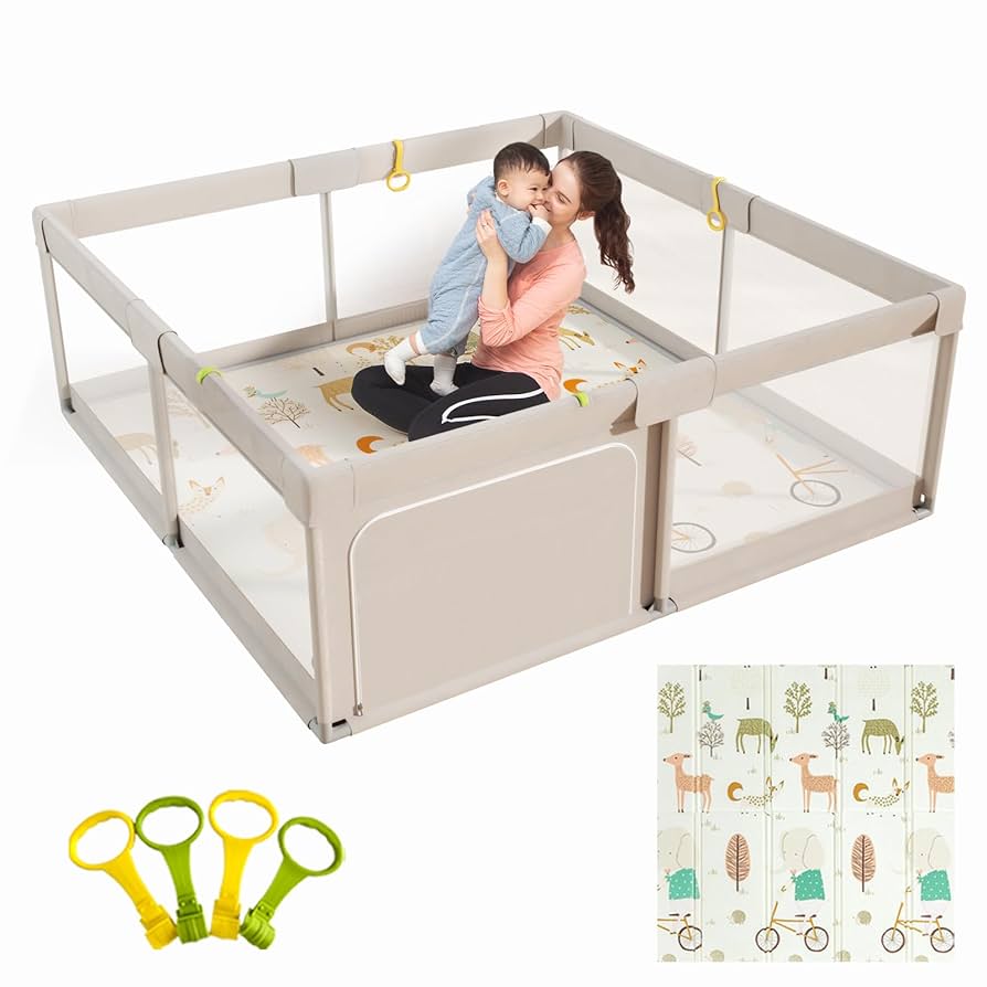 □Mother＆Chaild◇Ｉ.P.Ｉrminger◇２３cm◇ Amazon.com : Omzer Baby Playpen with Mat 71