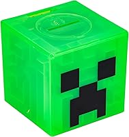 Paladone Minecraft Creeper Maze Safe Piggy Bank - Puzzle Toy with Stickers, Official Collectible for Kids