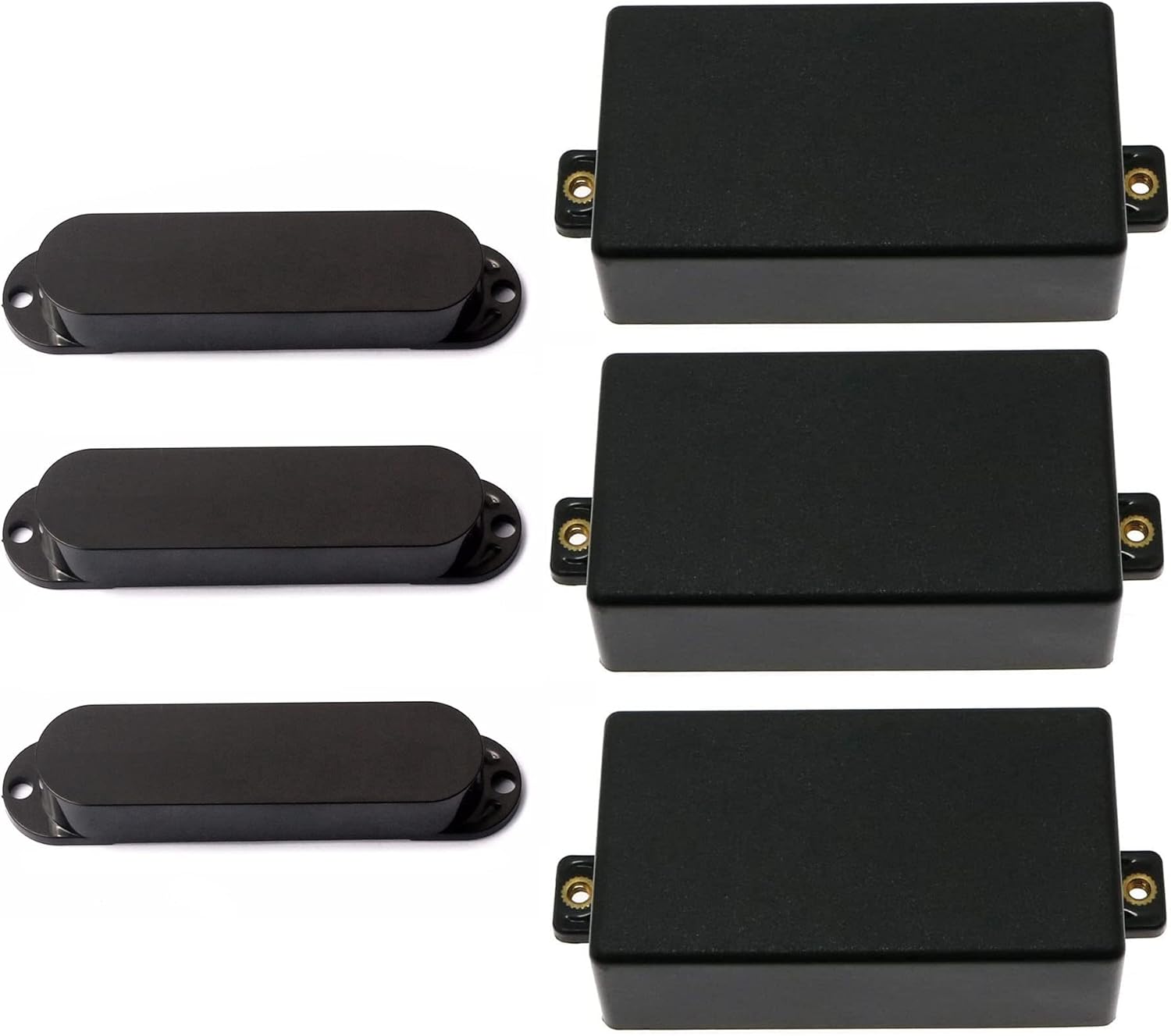 TUOREN Pack of 6pcs Humbucker Pickup Covers and Single Coil