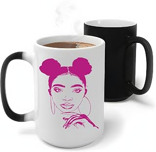 African American Nurse Gift for Special Beautiful Black Woman Black Girl Magic 11oz 15oz Color Changing Mug